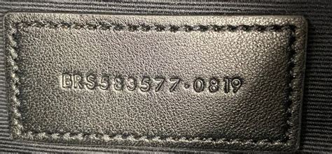 saint laurent serial number.